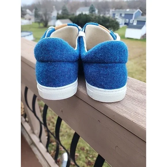 Gottstein Shoes Womens US 10 EU 42 US Wool Felt Lace Up Blue Casual Low Top - Picture 6 of 6